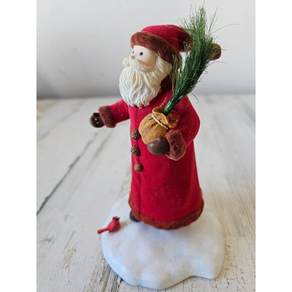 Hallmark Father Christmas statue figurine Cardinal tree Xmas decor - Picture 3 of 11